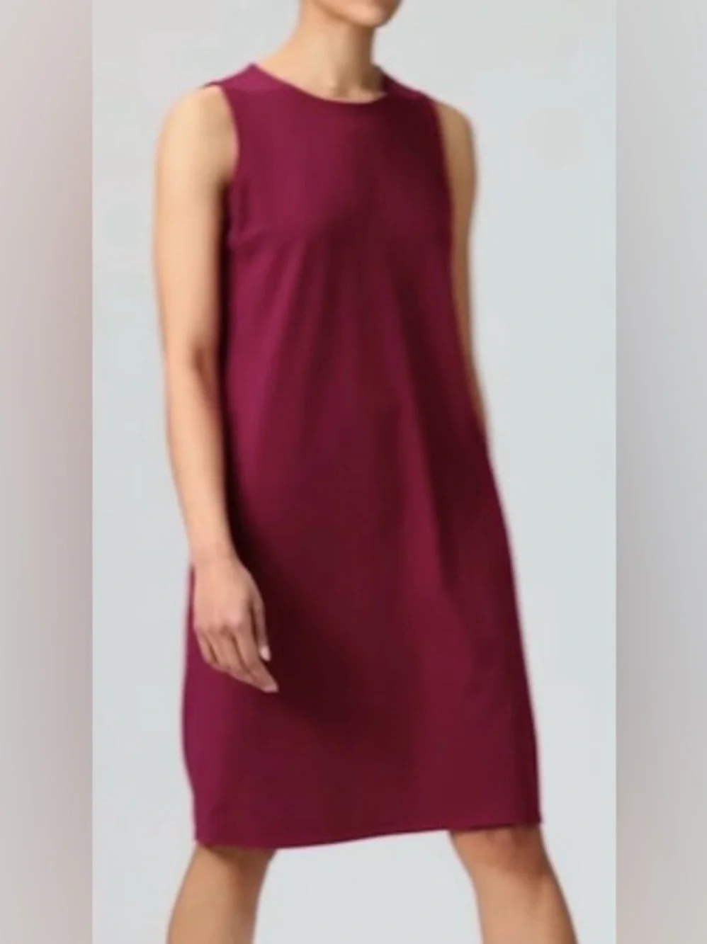 jersey shift dress eileen fisher | Dresses | Eileen Fisher Sleeveless Magenta Stretch Large Nwt Petite dresses